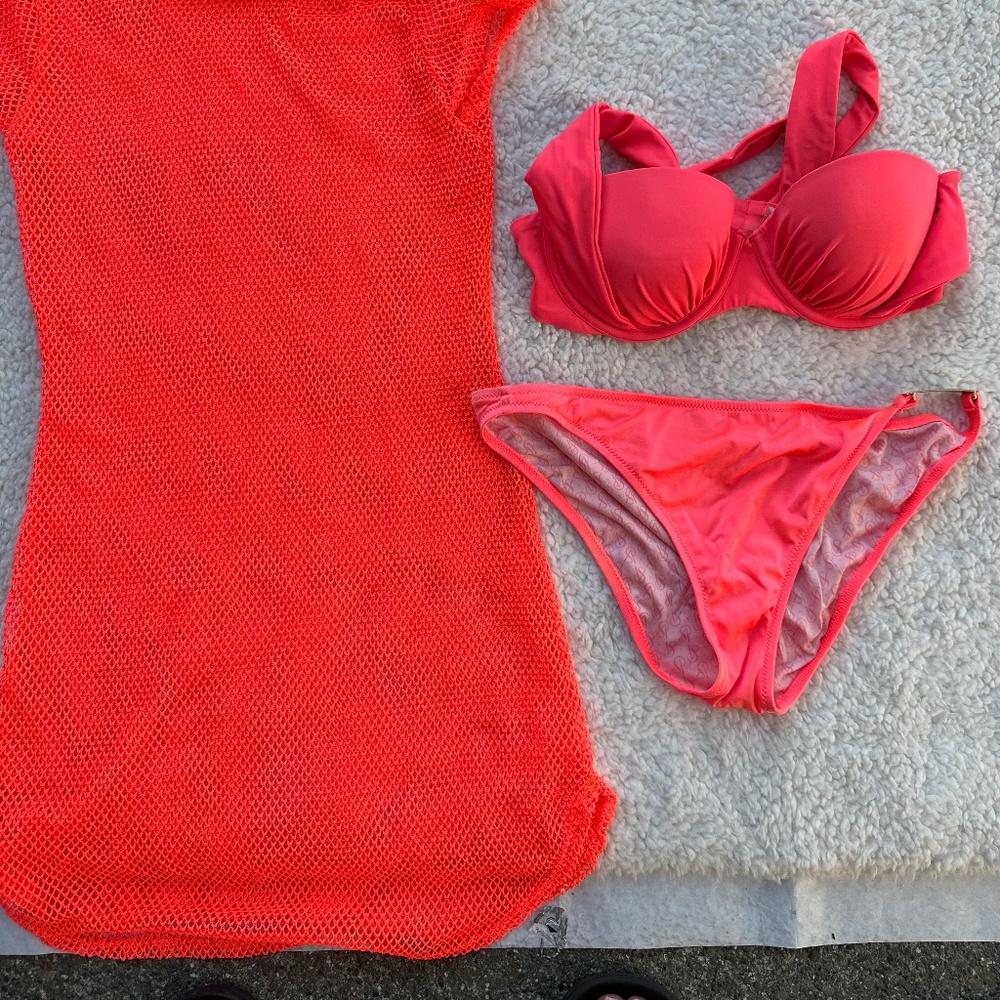 VS Bikini set with matching coverup